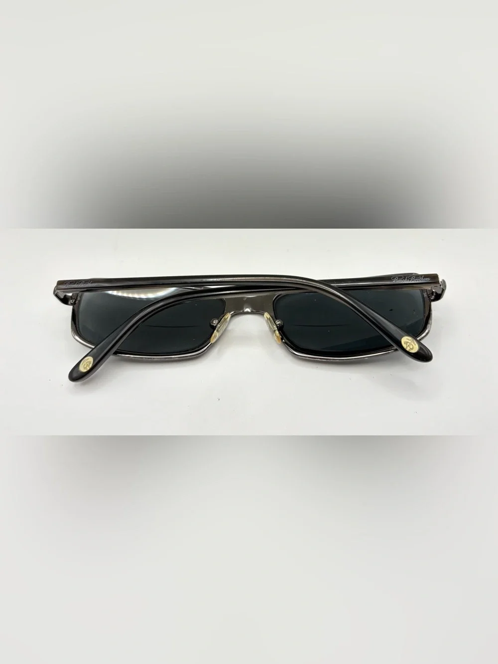 Brooks Brothers B.B.450-S Gunmetal Oval Metal Sunglasses Frames Only